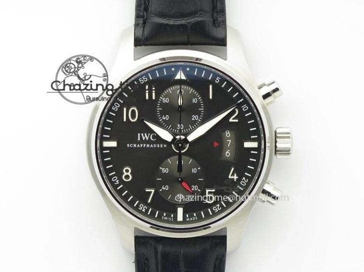 MIROTIME 0227 Ingeniuer St.Laurens SS Black Dial MK 1:1 Best Edition On Black Leather Strap  A Seasonal 7367